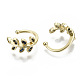 Brass Micro Pave Cubic Zirconia Cuff Earrings(EJEW-S201-235B-G-NR)-3