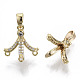 Brass Micro Pave Cubic Zirconia Peg Bails Charms(KK-N233-042-NF)-2