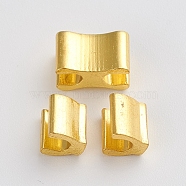 Clothing Accessories, Brass Zipper Repair Down Zipper Stopper and Plug, Golden, 6x9x5mm, 5x6x5mm, 3pcs/set(KK-WH0033-87G)