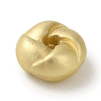 Alloy Beads, Cadmium Free & Nickel Free & Lead Free, Rondelle, Matte Gold Color, 7.8x4mm, Hole: 1.4mm