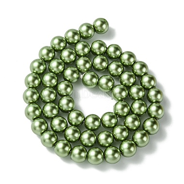 Eco-Friendly Grade A Glass Pearl Beads(HY-J002-8mm-HX071)-2