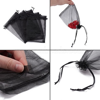 Organza Gift Bags with Drawstring(OP-R016-13x18cm-18)-4