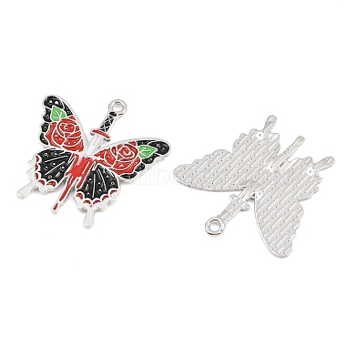 Alloy with Black Enamel Pendants(AL-CBA2919-02P-02)-2