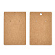 Rectangle Kraft Paper One Pair Earring Display Cards with Hanging Hole(CDIS-YWC0001-02)-2