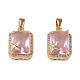 Brass Inlaid Cubic Zirconia Charms(KK-N233-248A)-2