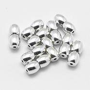 925 Sterling Silver Screw Clasps, Barrel, Silver, 11x5mm, Hole: 1.5mm(STER-G019-29S)