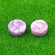 Natural Lilac Jade Healing Stones, Flat Round Stones, Pocket Palm Stones for Reiki Ealancing, 16~18x6~7mm(PW-WG21121-03)