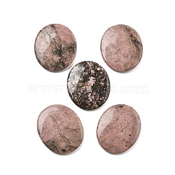 Natural Rhodonite Cabochons, Flat Oval, 44.5~45x37.5~38x6~7mm(G-A258-01J)