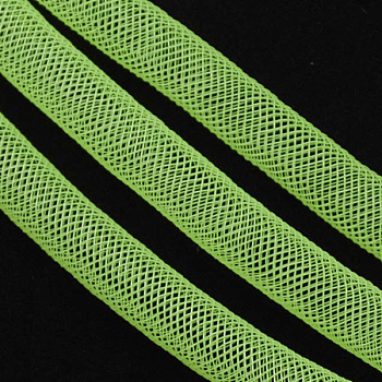 Plastic Net Thread Cord, Light Green, 4mm, 50Yards/Bundle(150 Feet/Bundle)