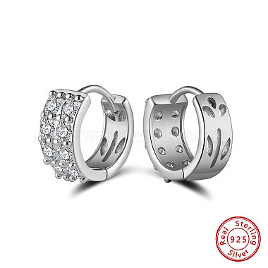 Clear Ring Cubic Zirconia Earrings