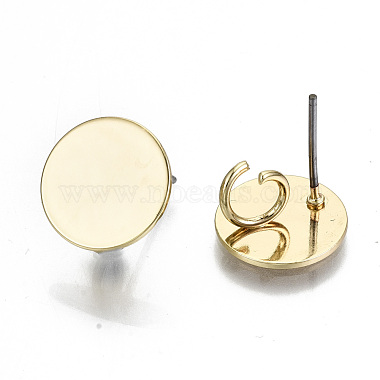 Rack Plating Iron Stud Earring Findings(IFIN-N008-007-RS)-2
