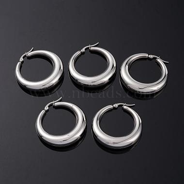 bague anti-ternissement 304 boucles d'oreilles créoles en acier inoxydable(EJEW-O032-02P)-3