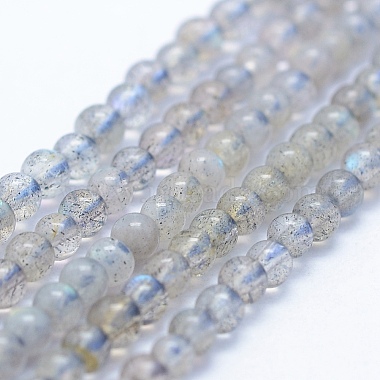 3mm Round Labradorite Beads
