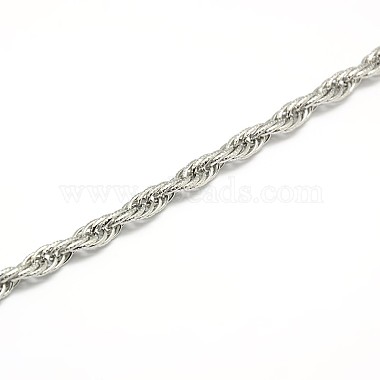 Fashionable 304 Stainless Steel Rope Chain Necklaces(STAS-A028-N056P)-2