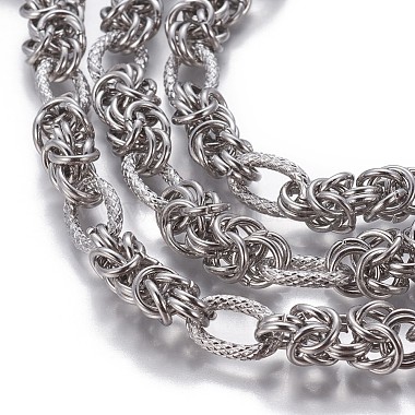 Tarnish Resistant 304 Stainless Steel Byzantine Chains(CHS-P007-08P)-2