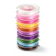 10 rollos 10 colores juego de cuerdas de cristal elástico plano(EW-YW0001-10)-1
