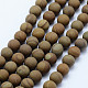 Natural Wood Lace Stone Beads Strands(G-F518-21-6mm)-1