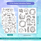 4 Sheets 11.6x8.2 Inch Stick and Stitch Embroidery Patterns(DIY-WH0455-070)-2