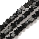 Natural Snowflake Obsidian Beads Strands(G-G085-B37-02)-1