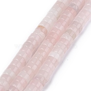 Natural Rose Quartz Beads Strands, Heishi Beads, Flat Round/Disc, 6x3mm, Hole: 1mm, about 106~113pcs/strand, 14.76~15.74 inch(37.5~40cm)(G-Z006-C24)
