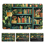 Plastic Waterproof Card Stickers, Self-adhesion Card Skin for Bank Card Decor, Rectangle, Book, 140x190mm(STIC-WH0032-255)