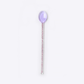 Glass Spoon, Mixing Spoon, Lilac, 151x21mm