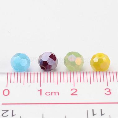 Perles de verre de galvanoplastie ronde à facettes(X-EGLA-R017-6mm-M)-4
