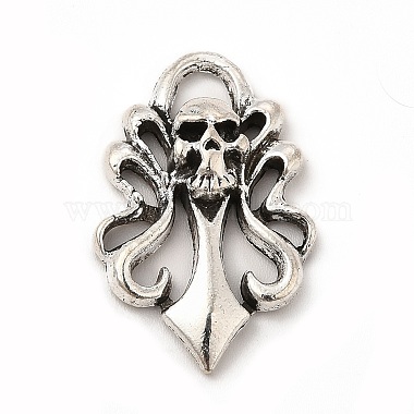 Antique Silver Skull Alloy Pendants