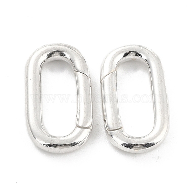 925 anillos de puerta de resorte de plata esterlina(X-STER-Z001-109S)-2