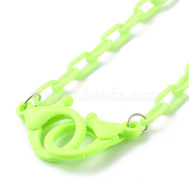 Personalized Opaque Acrylic Cable Chain Necklaces(NJEW-JN03432-05)-2