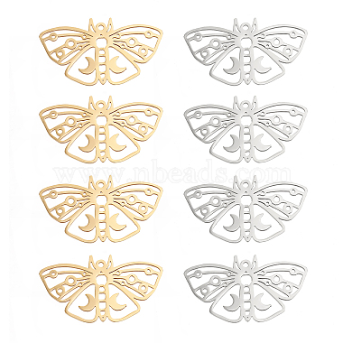 Golden & Stainless Steel Color Insects 201 Stainless Steel Pendants