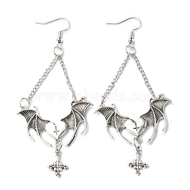 Bat Alloy Earrings