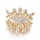 Brass Micro Pave Cubic Zirconia Charms(ZIRC-L083-010G)-1