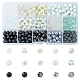 375Pcs 15 Style Imitation Jade & Pearl & Baking Painted Glass Beads(GLAA-FS0001-34)-1