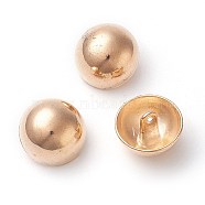 1-Hole Alloy Buttons, Half Round, Golden, 17x13mm, Hole: 2.5mm(BUTT-L021-03G)