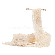 Cotton Tassel Fringe Trimming, PeachPuff, 34x0.8mm(FIND-WH0052-29)