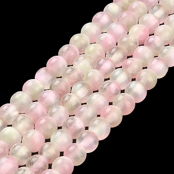 Natural Selenite Dyed Beads Strands, Imitation Cat Eye, Grade A, Round, Mixed Color, 6mm, Hole: 0.8mm, about 62~66pcs/strand, 15.24~15.43''(38.7~39.2cm)