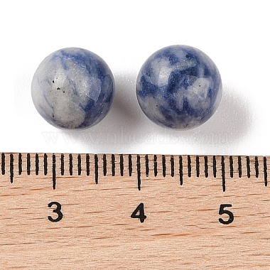 Natural Blue Spot Jasper No Hole Sphere Beads(G-K353-04A-14)-3