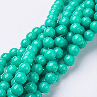 6mm DarkTurquoise Round Mashan Jade Beads
