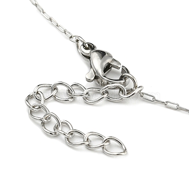 Bracelet de cheville en perles de pierres précieuses mélangées naturelles avec 304 chaînes en acier inoxydable pour femmes(AJEW-Z008-01)-4