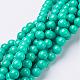 Chapelets de perles rondes en jade de Mashan naturelle(X-G-D263-6mm-XS15)-1