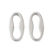 Alloy Links Rings, Oval,  Cadmium Free & Lead Free, Platinum, 12x6x1mm, Inner Diameter: 10x3mm(FIND-B028-04P)
