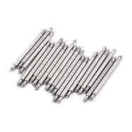 Stainless Steel Double Flanged Spring Bar Watch Strap Pins, Stainless Steel Color, 25.5x1.8mm, 20pcs/bag(FIND-WH0052-83A)