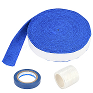 AHADERMAKER 3 Rolls 3 Style Plastic Racket Hand Glue Base Film, with Adhesive Back, Mixed Color, 10~34x0.1mm, 1roll/style(AJEW-GA0003-96B)