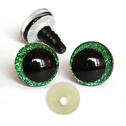 Plastic Safety Craft Eye, for DIY Doll Toys Puppet Plush Animal Making, Green, 16mm(PW-WG93835-04)