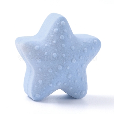 SkyBlue Starfish Velvet Jewelry Box