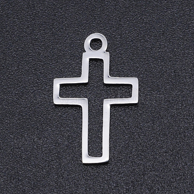 Stainless Steel Color Cross Stainless Steel Pendants