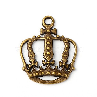 Antique Bronze Crown Alloy Pendants