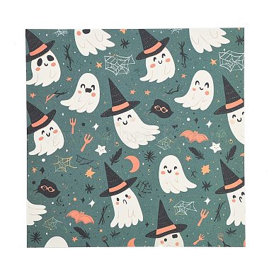 Halloween Witch Pumpkin Ghost Pattern Scrapbooking Paper Pads Set(STIC-C010-33A)-4