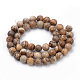 Chapelets de perles en jaspe avec images naturelles(X-G-S259-27-6mm)-2